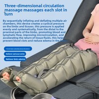 Bottes de compression pneumatique pour la récupération sportive Healthpal, pressothérapie complète des jambes, commande manuelle filaire, garantie 1 an pour le masseur de jambes