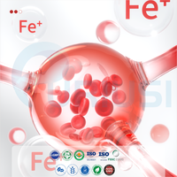 Vente directe du fabricant : Complément alimentaire pour femmes, capsules d'acide folique antioxydant, isoflavones de soja, complément de fer, capsules de fer