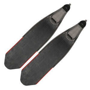 <span class=keywords><strong>Aletas</strong></span> de Buceo Profesional de Fibra de Carbono <span class=keywords><strong>C4</strong></span> con Bolsillo para el Pie Reemplazable y Estampado de Carbono Puro para Buceo Libre y Pesca Submarina - Product Image 2