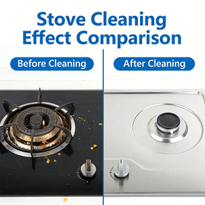 Detergente <span class=keywords><strong>per</strong></span> Piano Cottura in Vetroceramica, Rimuove Cibo e <span class=keywords><strong>Grasso</strong></span> Incrostati, Tecnologia Micro-Bead Non Abrasiva, Include Raschietto, 500ml - Product Image 2