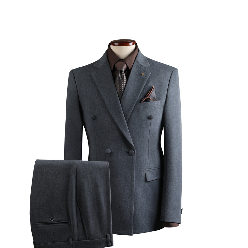 Grigio scuro (abito + gilet + pantaloni eleganti)