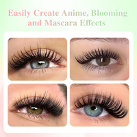 NAGARAKU Cils 5D Volume Fleur Effet Pointe, Extensions de Cils Douces et Naturelles, Fournisseur en Gros de Cils Doux et Naturels
