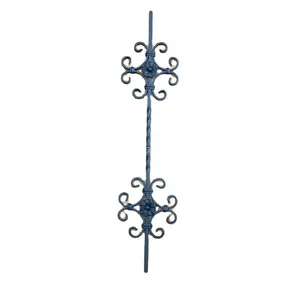 China HLT Company Popular Design Wrought Iron baluster stair railing baluster balcony grill designs