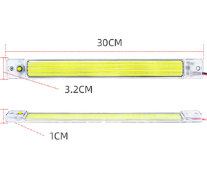 Bande lumineuse LED COB 12V-80V 30cm 84 LED pour l'intérieur de la voiture, fourgonnette, caravane, bateau, camion, remorque, lampe LED <span class=keywords><strong>12</strong></span> <span class=keywords><strong>volts</strong></span>, <span class=keywords><strong>camping</strong></span>, maison - Product Image 1