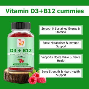 Gummies D3 B12 à Marque Blanche OEM avec Vitamine B12 pour une Énergie Douce et Durable, l'Amélioration de l'Endurance et le Soutien du Métabolisme et du Système Immunitaire - Product Image 3