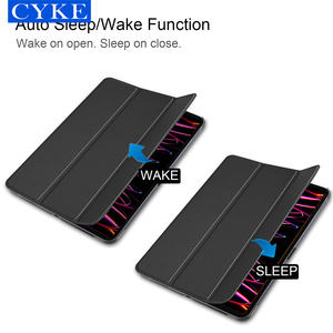CYKE เคสแท็บเล็ตหนัง Pu สำหรับ Apple Ipad Pro 2022,เคสหลัง Pc แบบแข็งเปิด/ปิดหน้าจออัตโนมัติ12.9ใหม่ปี2022 - Product Image 2