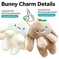 Porte-clés en peluche personnalisé, pendentif mascotte doux, porte-clés en peluche en gros pour sac et sac à dos, ornement suspendu unisexe, cadeau