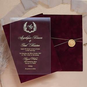 Coated Paper Wedding Invitation <b>Cards</b> <b>Gold</b> Foil Embossing Eco-Friendly 3D Digital Printing Modern Design for Mother's Day - Product Image 4