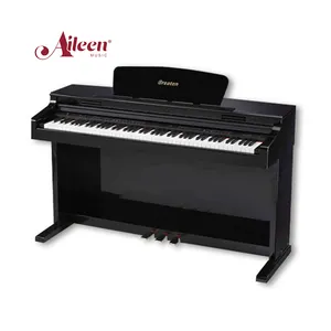 Siyah parlak vernik 88 tuşlu dightal dik piyano( dp890a)