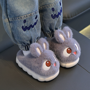 Chaussons en coton pour enfants, pantoufles chaudes antidérapantes pour filles, chaussures en coton pour garçons, chaussures en coton pour tout-petits - Product Image 3