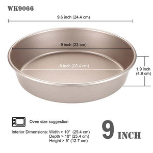 Nonstick bakeware 깊은 라운드 9 인치 베이킹 케이크 케이크 - Product Image 4