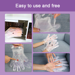 Custom Logo Lightening Anti-Aging Lavender Paraffin Wax Hand Mask <strong>Gloves</strong> <strong>Moisturizing</strong> All Skin Types - Product Image 3