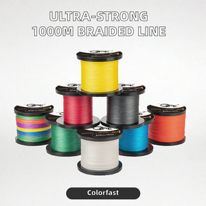 Ligne <span class=keywords><strong>de</strong></span> pêche tressée PE <span class=keywords><strong>ultra</strong></span> résistante aux UV <span class=keywords><strong>de</strong></span> 1000m pour ligne flottante d'eau douce salée pour rivière - Product Image 3