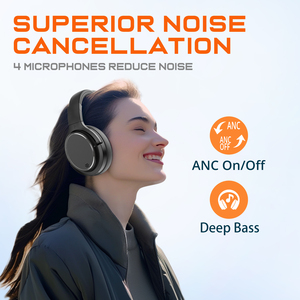 New Design BT6.0 Wireless Noise Cancelling Over-Ear Headphones Chipset ODM OEM Project <strong>Headset</strong> - Product Image 5