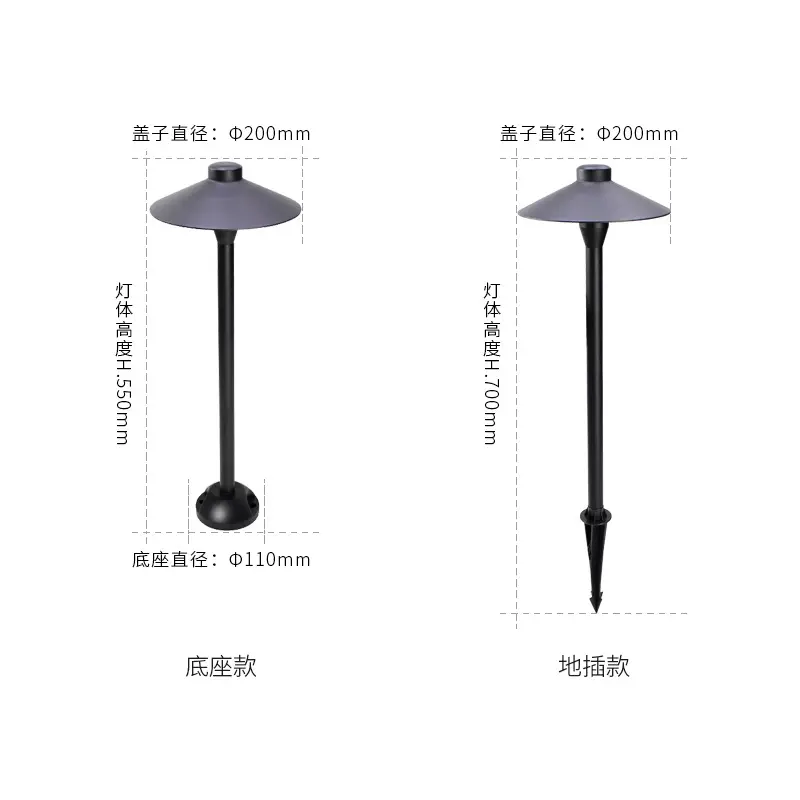 防水IP65ファンタスティックデザイン低電圧アンティークブロンズ風景G4電球風景経路照明