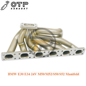 Tuyau d'échappement OTP pour BM 325i <span class=keywords><strong>328i</strong></span> <span class=keywords><strong>E30</strong></span> E34 M50/M52/S50/S52 24V 3mm d'épaisseur Tur bo collecteur T3/T4 bride SUS304 en acier inoxydable - Product Image 5