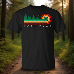 เสื้อยืดแฟร์เพลย์ คอกลม แขนสั้น ลายกราฟิกป่าไม้สไตล์วินเทจ สำหรับโปรโมชั่น - Product Image 3