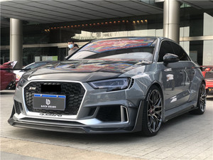 ชุดเสริมกันชนหน้าคาร์บอนไฟเบอร์ สำหรับ Audi RS3 รุ่นใหม่ ZNDR พร้อมลิ้นกันชนหน้าและดิฟฟิวเซอร์ สปอยเลอร์ ปี 2017-2024 - Product Image 3