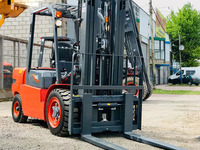 Chariot élévateur diesel LG40DT 4 tonnes, capacité de charge 4000 kg, hauteur de levage 3 m, centre de charge 500 mm, pneus pleins hydrauliques CE pour entrepôt