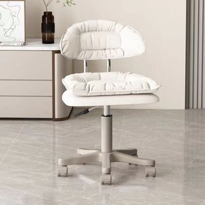 Tabouret de coiffeur pivotant de haute qualité pour salon de beauté, chaise de coiffage ronde contemporaine et confortable - Product Image 3