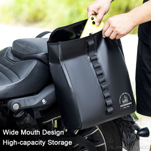Sacoche de selle de moto imperméable, sac de rangement pour siège arrière de moto, sac de voyage pour moto, sac latéral universel pour moto, sac de vélo - Product Image 3