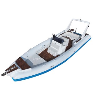 Nouveau design 2026, prix usine, bateau semi-rigide gonflable <span class=keywords><strong>de</strong></span> pêche à coque en fibre <span class=keywords><strong>de</strong></span> verre <span class=keywords><strong>de</strong></span> 28 pieds avec fond en V profond - Product Image 2