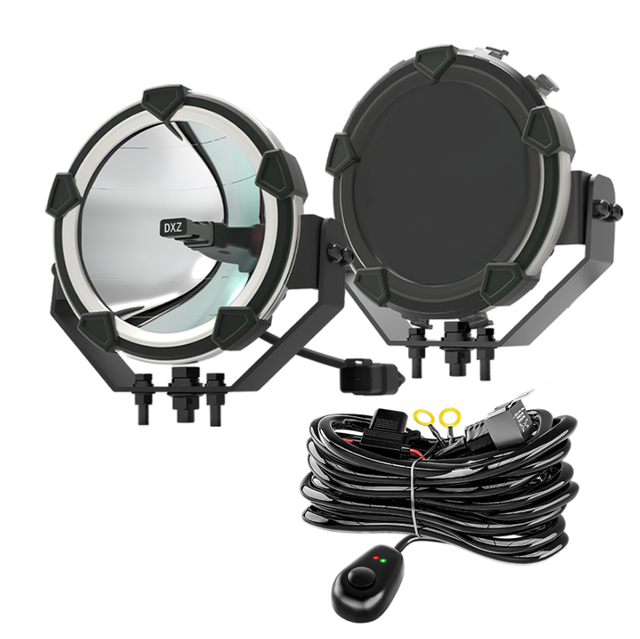 DXZ New 6Inch LED Spotlights 12V/24V for Car Truck for 30W Waterproof Fog Lights 6000K White Offroad Driving
