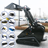 Heißer Verkauf: Mini-Kompaktlader mit CE- und EPA-Zertifizierung, Benzinmotor, Hydraulik-Frontlader, Motorpumpe und Getriebe