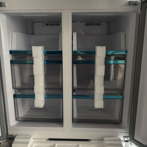 HUAZOS 4 Door <b>Fridge</b> Stainless Steel Cross With Water Dispenser Air Cooled No Frost <b>Compressor</b> 632L Stainless Steel <b>Fridge</b> - Product Image 2
