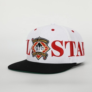 BSCI Oem Custom Mens 6 Panel <strong>White</strong> Acrylic Snap Back Gorras,Hip Hop <strong>Flat</strong> Bill Hat,Sports Embroidery Logo Snapback <strong>Cap</strong> - Product Image 1