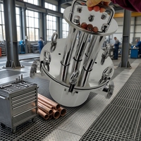 Séparateur magnétique sanitaire à conception sans retenue pour la filtration du chocolat, en acier inoxydable SS316L, avec chauffage enveloppé