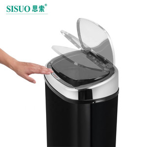 <span class=keywords><strong>Cubo</strong></span> <span class=keywords><strong>de</strong></span> <span class=keywords><strong>basura</strong></span> <span class=keywords><strong>de</strong></span> acero inoxidable cepillado <span class=keywords><strong>de</strong></span> alta capacidad <span class=keywords><strong>de</strong></span> 13 galones/<span class=keywords><strong>50</strong></span> <span class=keywords><strong>litros</strong></span> <span class=keywords><strong>Cubo</strong></span> <span class=keywords><strong>de</strong></span> <span class=keywords><strong>basura</strong></span> con sensor automático Tecnología sin contacto Cocina - Product Image 4
