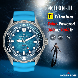 NORTH EDGE TRITON-TI <span class=keywords><strong>Orologio</strong></span> al Quarzo da Uomo <span class=keywords><strong>in</strong></span> Lega di <span class=keywords><strong>Titanio</strong></span> Aeronautico Premium per Sport all'Aperto, con Ricarica Solare, Misuratore e Timer, Regalo Maschile - Product Image 6