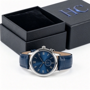 Luxury Custom Logo Watch <b>Box</b> Lid and Base Packaging Rigid Paper Gift <b>Box</b> for Men Women Wristwatch Wholesale Manufacturer - Product Image 3