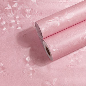 Classic Peony Rose Flower Floral Plain Silk <strong>Texture</strong> Wallpaper Wall <strong>Paper</strong> Rolls PVC Self Adhesive Wallpaper - Product Image 5
