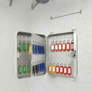 LIFONG Home Hotel Office School Wall-Mounted Steel <b>Key</b> Cabinet with <b>Key</b> <b>Lock</b> Holds 20-160 <b>Keys</b> <b>Safe</b> Storage - Product Image 4