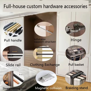 Armario de Pared Completo Moderno y Minimalista de Gran Capacidad con Bloques de Color Personalizados, Adecuado para Dormitorios Familiares, Apartamentos y Muebles de Interior - Product Image 4