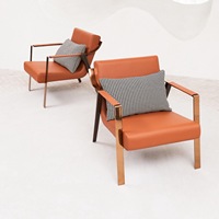 Design moderne OEM, chaises de loisirs en cuir élégantes, chaise d'appoint, bureau à domicile, hôtel