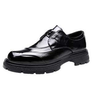 Chaussures en cuir pour hommes, chaussures habillées à effet crocodile, chaussures en cuir véritable, chaussures de mode pour hommes, pour le travail et les occasions décontractées - Product Image 2