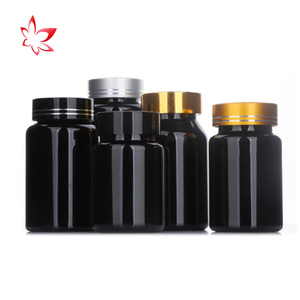 Black Plastic Pill Medicine Bottle Pharmaceutical Capsule <b>Container</b> Jar Health Care Supplement <b>Tablet</b> Nutrition Powder Bottle - Product Image 4