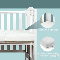 Matelas imperméable confortable pour chambre à coucher Matelas à trois volets pour lit de bébé Matelas en mousse à mémoire de forme