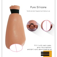Type d'irrigation Curling masturbateurs masculins vagin vraie chatte, peut ajouter de l'eau glacée ou de l'eau chaude sex toys produits pour hommes