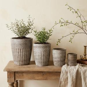 Pots de fleurs en céramique modernes, pots à plantes pour plantes d'intérieur et d'extérieur, maison, jardin, patio - Product Image 1
