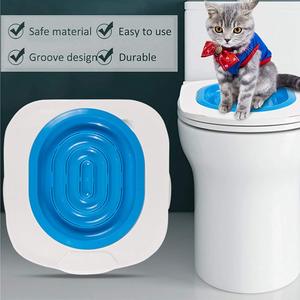 最高のプラスチック猫トイレトレーニングキットトイレボックス子犬猫トイレマットトレーナーtペットクリーニング猫 - Product Image 2