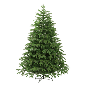 <span class=keywords><strong>Sapin</strong></span> de Noël artificiel pré-éclairé, réaliste, en <span class=keywords><strong>sapin</strong></span> avec jupe en rotin, pour la décoration intérieure du salon - Product Image 5
