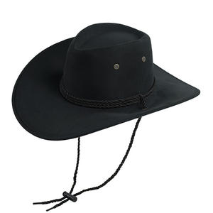 Chapeau de cowboy SOLPOP pour homme, style western, double face, en feutre synthétique et daim, grand bord, pour l'été, ethnique, pour l'équitation - Product Image 4