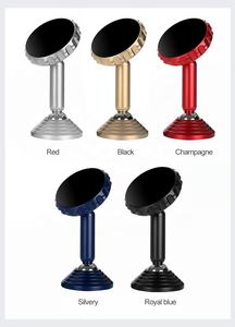 Support de téléphone magnétique pour voiture <span class=keywords><strong>en</strong></span> alliage d'aluminium ABS réglable et durable, double boule, rotation à 360°, support magnétique pour téléphone portable, logo personnalisé - Product Image 2