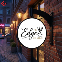 Boîtes lumineuses publicitaires LED rotatives personnalisées pour l'extérieur, panneaux d'affichage, panneaux de menu pour les chaînes de cafés, les restaurants et les salons