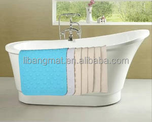 ליבנג מותג pvc אנטי להחליק אמבט מחצלת מחצלות לא רעיל מחצלות מכונת כביסה מחצלת עם כוסות יניקה וחורי ניקוז - Product Image 4