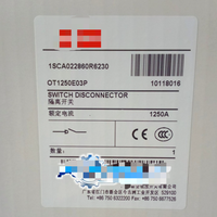 Interrupteur de déconnexion haute performance 1250A OT1250E03P 1SCA022860R623wbr0, 1 pièce, neuf, pour usage industriel